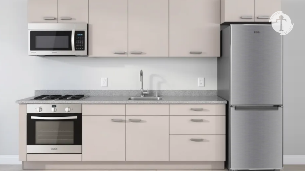 Geladeira EOS 192 Litros Duplex Inverse Inox com freezer inferior e design moderno.