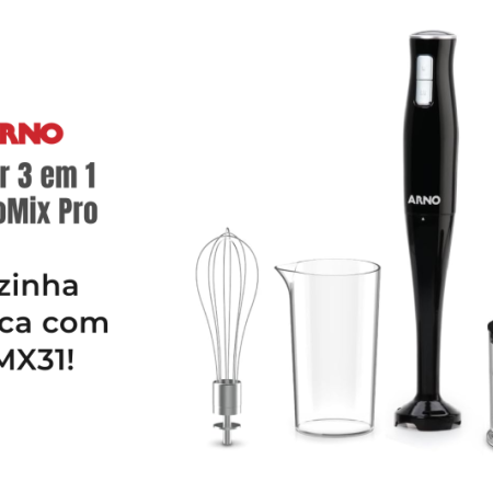 Review Mixer 3 em 1 TurboMix Pro 400W Arno MX31 2025